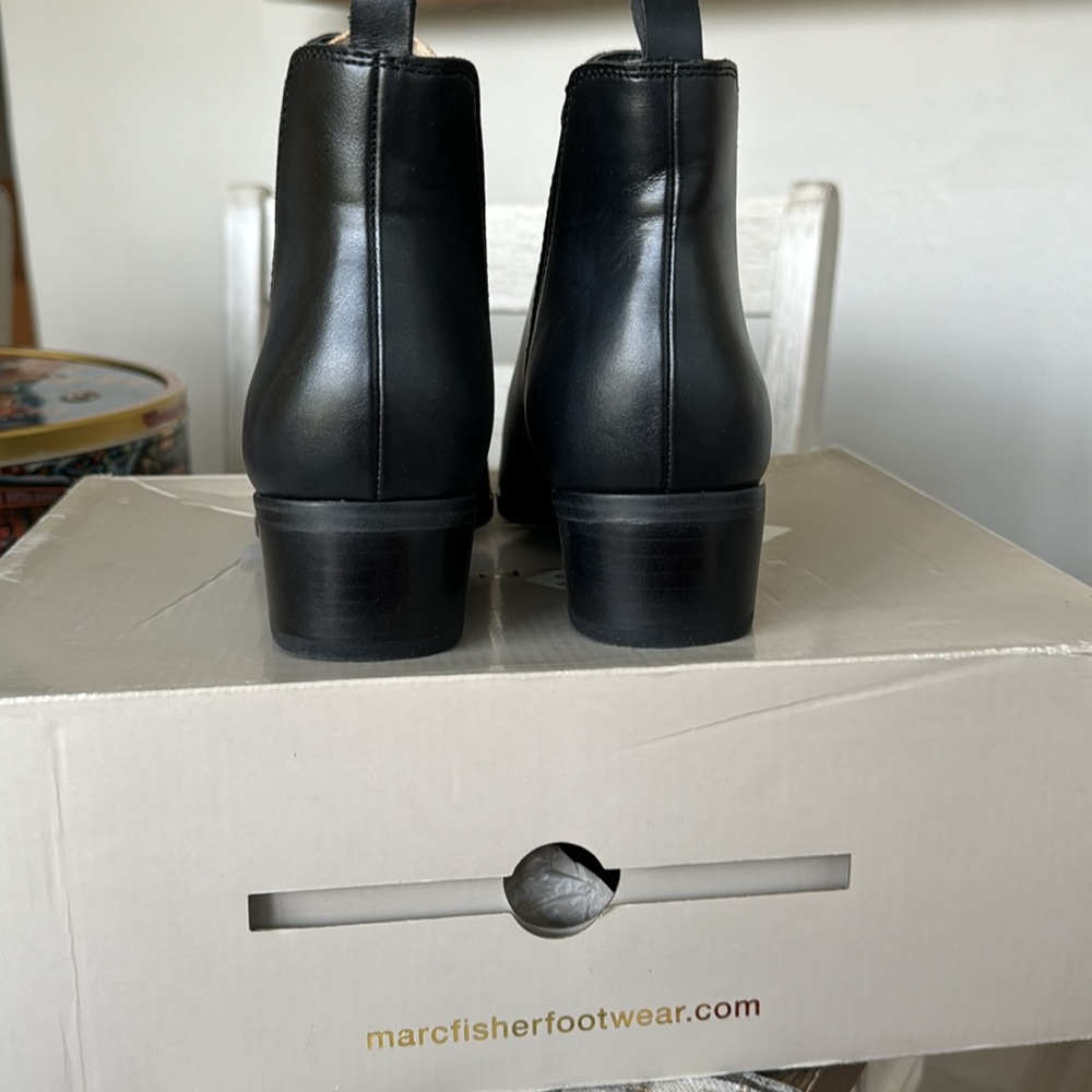 Marc Fisher Black Ankle Boots - Picture 5 of 5